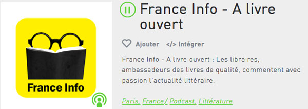 A livre ouvert France info