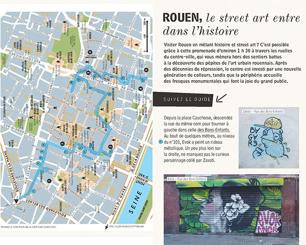 Rouen page Guide street art France