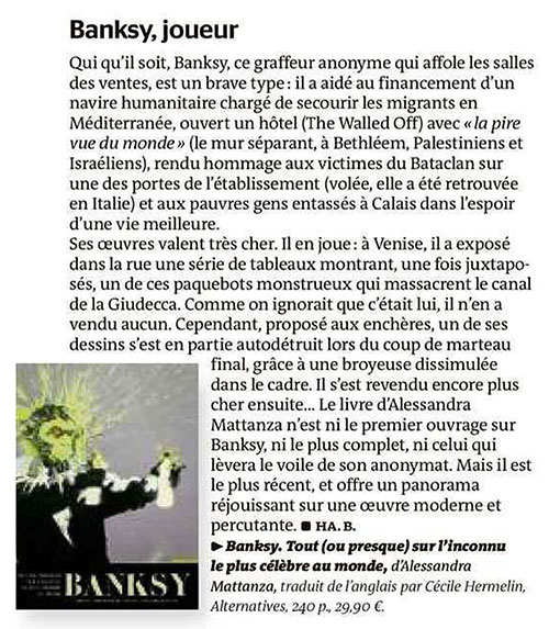 Banksy Le Monde des Livres