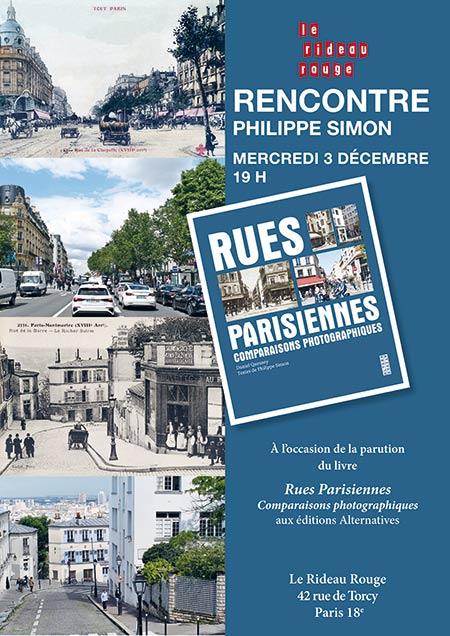 DEDICACE RUES PARISIENNES RIDEAU ROUGE