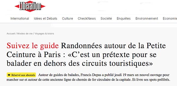 Guide Petite Ceinture Liberation.fr