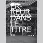 erreur dans le titre erreur dans le titre